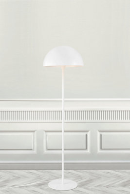 Nordlux Ellen 40 Indoor Living Dining Metal Floor Lamp in White (H) 140cm