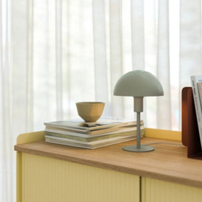 Nordlux Ellen Indoor Bedroom Living Dining Office Mini Table Lamp Light in Dusty Green (Diam) 16cm