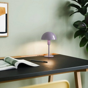 Nordlux Ellen Indoor Bedroom Living Dining Office Mini Table Lamp Light in Purple (Diam) 16cm