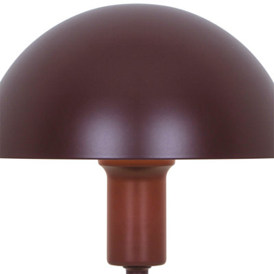 Nordlux Ellen Metal Table Lamp Dome Shade Red,Mains
