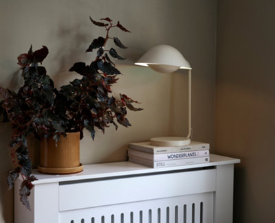 Nordlux Freya Indoor Living Dining Bedroom Table Lamp In Beige (Diam) 25cm