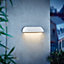 Nordlux Front Indoor Outdoor Patio Terrace Bathroom Wall Light in White (Diam) 36cm