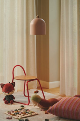 Nordlux Gaston Indoor Dining Living Kitchen Hallway Pendant In Dusty Rose (Diam) 20cm