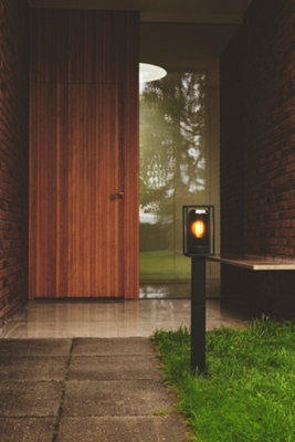 Nordlux Griffin Outdoor Bollard Smoked IP44 E27