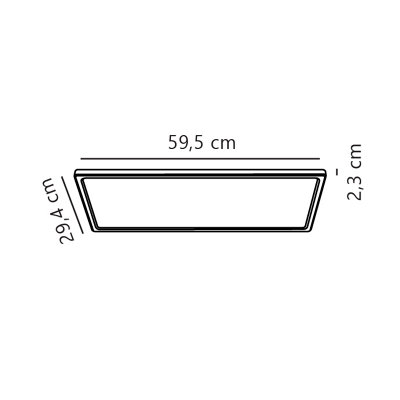Nordlux Harlow Oja Smart Ceiling Light Fixture 60x30 RGB White