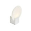 Nordlux Hester Indoor Ensuite Shower Bathroom Plastic Wall Light in White (Diam) 9.3cm
