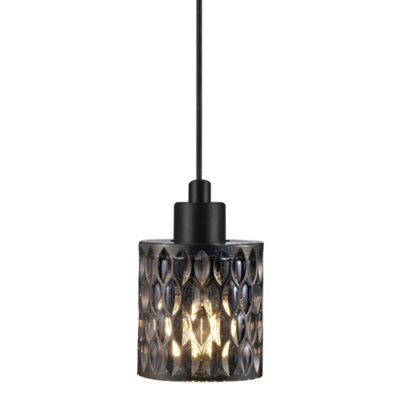 Nordlux Hollywood Indoor Dining Living Kitchen Hallway Pendant In Smoked (Diam) 10.8cm