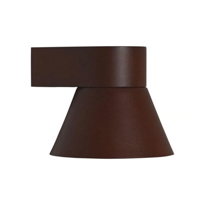 Nordlux Kyklop Cone Outdoor Wall Light in Rusty (Height) 13.4cm