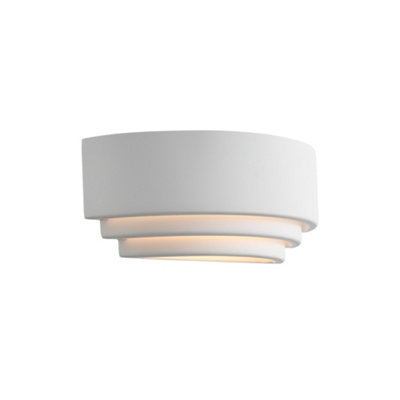 Nordlux Lancio Oblong Indoor Bedroom Living Dining Hallway Wall Light In White (Height) 12.7cm