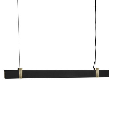 Nordlux Lilt Indoor Dining Kitchen Metal Pendant Ceiling Light in Black (Diam) 11.5cm