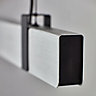 Nordlux Lilt Indoor Dining Kitchen Metal Pendant Ceiling Light in Brushed Steel (Diam) 3.7cm