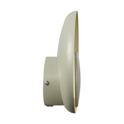 Nordlux Marsi Indoor Dimmable Wall Light in Dusty Green (Height) 21cm