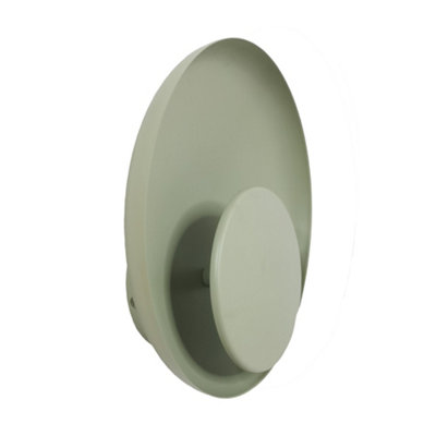 Nordlux Marsi Indoor Dimmable Wall Light in Dusty Green (Height) 21cm