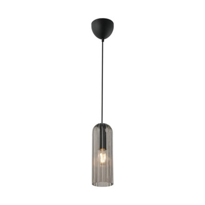 Nordlux Miella Indoor Dining Living Kitchen Hallway Pendant In Smoked (Diam) 10cm