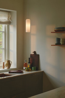 Nordlux Miella Indoor Dining Living Kitchen Hallway Pendant In White (Diam) 10cm