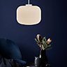 Nordlux Milford 30 Indoor Living Dining Glass Pendant Ceiling Light in Opal White (Diam) 30cm