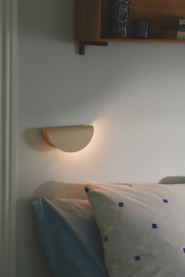 Nordlux Model 2110 Indoor Bedroom Living Dining Hallway Wall Light In Beige (Height) 10cm