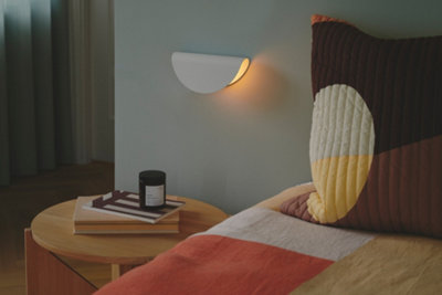 Nordlux Model 2110 Indoor Bedroom Living Dining Hallway Wall Light In White (Height) 10cm