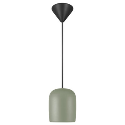 Nordlux Notti Metal Pendant Light Hand Blown Glass Green,Mains