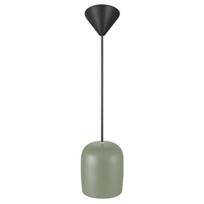 Nordlux Notti Metal Pendant Light Hand Blown Glass Green,Mains
