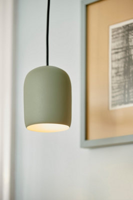 Nordlux Notti Metal Pendant Light Hand Blown Glass Green,Mains