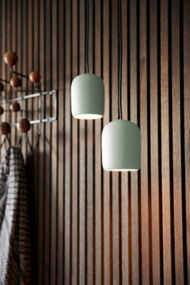 Nordlux Notti Metal Pendant Light Hand Blown Glass Green,Mains