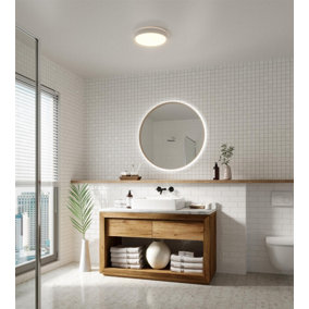 Nordlux Noxy 3-Step Moodmaker Bathroom Shower Ceiling Light in White