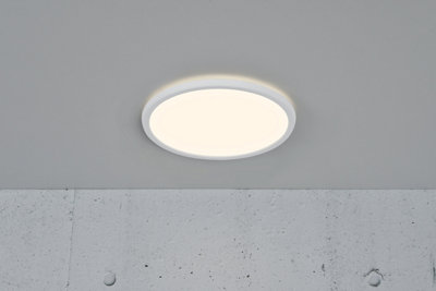Nordlux Oja 29 3000/4000K 3-Step Indoor Living Dining Bedroom Ceiling Light In White (Height) 2.3cm