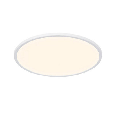 Nordlux Oja 42 Indoor Ultra-Slim & Backlight Effect Ceiling Light in White (Height) 2.3cm