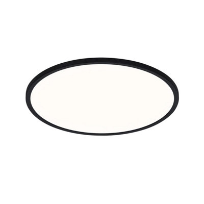 Nordlux Oja 42 Indoor Ultra-Slim Ceiling Light in Black (Height) 2.3cm