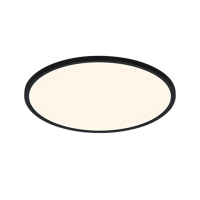 Nordlux Oja 42 Indoor Ultra-Slim Ceiling Light in Black (Height) 2.3cm