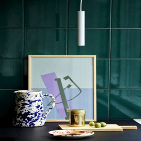 Nordlux Omari Indoor Dining Kitchen Metal Pendant Ceiling Light in White (Diam) 12cm