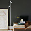 Nordlux Omari Indoor Living Dining Office Metal Floor Lamp in White (H) 141cm