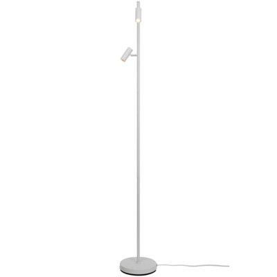 Nordlux Omari Indoor Living Dining Office Metal Floor Lamp in White (H) 141cm