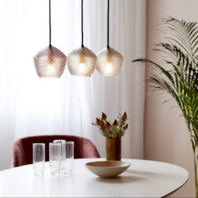 Nordlux Orbiform 3-Spot Indoor Dining Kitchen Pendant Ceiling Light in Brass (Diam) 15cm