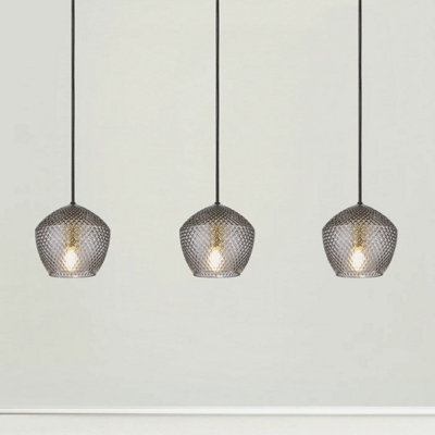 Nordlux Orbiform Indoor Dining Kitchen Pendant Ceiling Light in Grey (Diam) 23cm