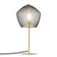 Nordlux Orbiform Indoor Living Dining Bedroom Glass Table Lamp in Brass (Diam) 23cm
