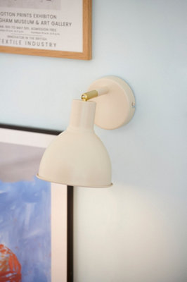 Nordlux Pop Indoor Bedroom Living Dining Hallway Wall Light In Beige (Height) 20cm