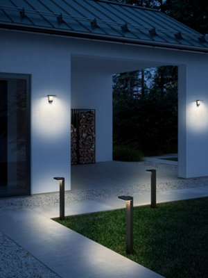 Nordlux Rica Square Outdoor Solar Garden Light In Black (Height) 60cm