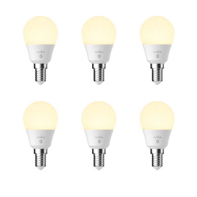 Nordlux Smart E14 G45 2200-6500 Kelvin 470 Lumen Light Bulb in White 6 Pack