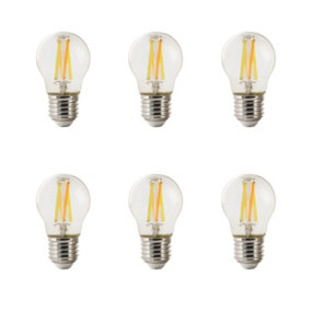 Nordlux Smart E27 G45 2200-6500 Kelvin 600 Lumen Light Bulb in Clear 6 Pack