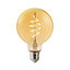 Nordlux Smart E27 G95 Warm White Remote Control Dimmable LED Light Bulb in Amber (Diam) 9.5cm