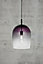 Nordlux Uma 23 Indoor Living Dining Glass Pendant Ceiling Light in Grey (Diam) 23cm