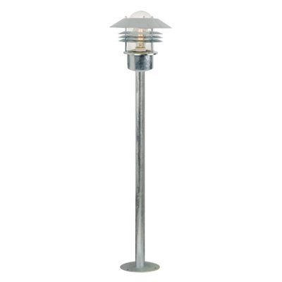Nordlux Vejers Outdoor Patio Terrace Garden Entrance Driveway Light in Galvanised (Height) 92cm