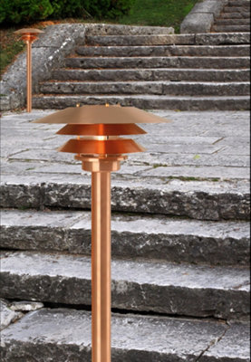 Nordlux Veno Outdoor Patio Terrace Garden Light In Copper (Height) 93cm