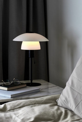 Nordlux Verona Indoor Living Dining Bedroom Table Lamp In Black (Diam) 27.5cm