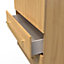 Norfolk 2 Door 2 Drawer Wardrobe with Shelf & Hanging Rail in Modern Oak (Ready Assembled)