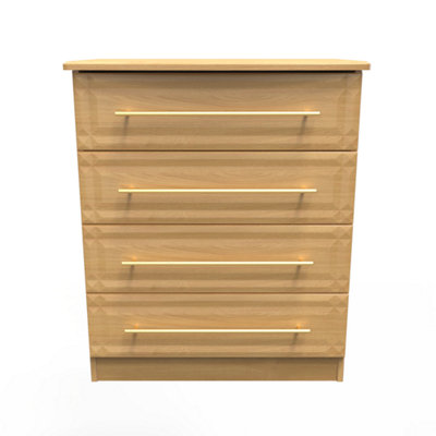 Norfolk 4 Drawer Chest in Modern Oak (Ready Assembled)