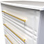 Norfolk 4 Drawer Chest in White Ash (Ready Assembled)