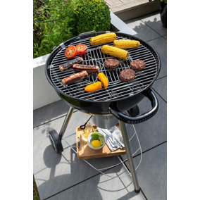 Norfolk Leisure CORUS CHARCOAL GRILL - WHEELED KETTLE/LID